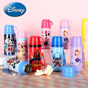 Disney Marvel Mickey spider-man water cup with cup lid kettle cute cartoon children 316 stainless steel thermos Children's cup