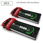 GTFDR 2S 7.4V 6500mah 100C-200C Lipo Battery 2S  XT60 T Deans XT90 EC5 For FPV Drone Airplane Car Racing Truck Boat RC Parts