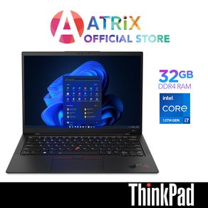 【Same Day Delivery】ThinkPad X1 Carbon Gen 10 | 14" 4K UHD (3840x2400) 500nits | Intel® Core™ i7-1260P | 32GB LPDDR5 | 512GB SSD | 1.12kg | Win 10/11 Pro | 3Y Premier Support