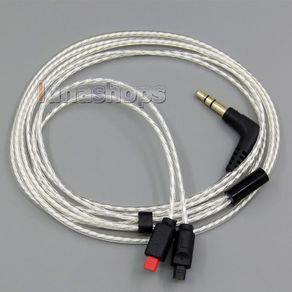 LN005097 Lightweight Silver +  OCC Cable For Audio technica ATH-IM50 ATH-IM70 ATH-IM01 ATH-IM02 ATH-IM03 ATH-IM04