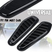 1Pair Car Decorative Air Flow Intake Scoop Turbo Bonnet Vent Cover Hood Fender