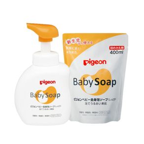 Pigeon Japan Baby Foam Soap 500ml + Refill Pack 400ml - Unscented