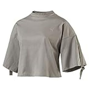PUMA Women's En Pointe Cropped T-Shirt, rock ridge