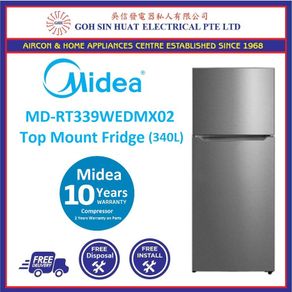 MIDEA MD-RT339WEDMX02 340L 2 DOOR REFRIGERATOR