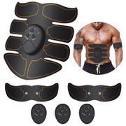 Smart Abdominal Muscle Trainer Wireless EMS Muscle Stimulator Body Slimming Belt Arm Leg ABS Toner Gel Pads Unisex Fitness Gear