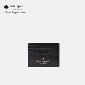  Kate Spade New York Leather Card Case Staci Lanyard Card Holder  Black : Clothing, Shoes & Jewelry