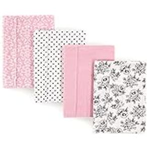 Hudson Baby Unisex Baby Cotton Flannel Burp Cloths, Toile, One Size