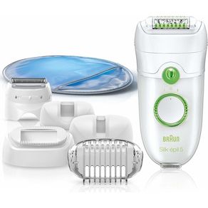 Braun Silk-epil 5 5780 Wired, Dry Use, White, 5 Additional Attachement, Epilator/Hair Removal