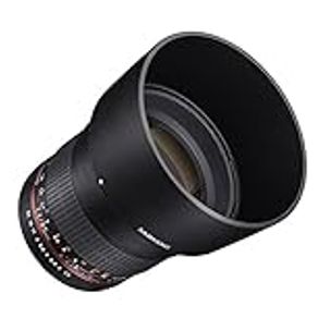 Samyang SY85M-FX 85mm F1.4 Ultra Wide Lens for Fuji X Mount Cameras, Black