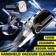 4 in 1 Car Vacuum Cleaner 3500Pa Wet & Dry Vacuum Cleaner Handheld with Auto Tire Inflator + LED