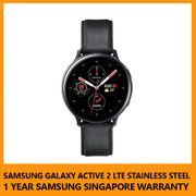Samsung Galaxy Watch Active 2 LTE Stainless Steel (1 year warranty by Samsung Singapore)