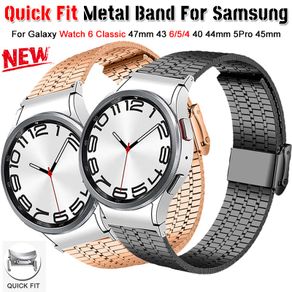 For Samsung galaxy watch Band Stainless Metal Band watch Strap