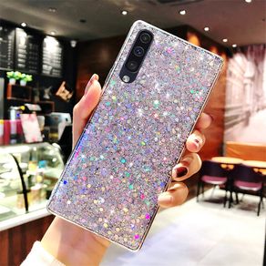 Glitter Powder Sequins Soft Case For Samsung Galaxy Note 10 Pro S7 S8 S9 J4 J6 J3 J5 2017 J530 A20E A10S A50S A30S fundas case