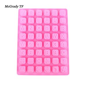 Silicone Mold Alphabets Letters Chocolate Mold Jelly Ice Mold Tray Maker Silicone Candy Fondant Cake Decoration Tools