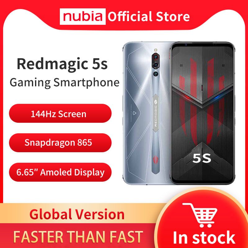 ZTE nubia Red Magic 5S Red 6.65 256GB 4500mAh Gaming Phone USA FREESHIP*