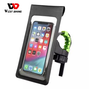 WEST BIKING Waterproof Bicycle Bag Mobile Phone Bag Cycling 6.0 Inch Touch Screen Motorcycle MTB Bike Mount for iPhone Samsung