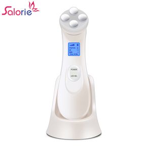 Salorie 5 IN 1 EMS Face Massager RF Radio Frequency Photon Skin Care Device Face Lift Tighten Beauty Care Led Photon Light Without Box