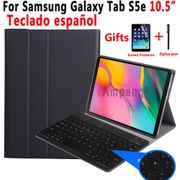Spanish Keyboard Case For Samsung Galaxy Tab S5e 10.5 2019 T720 SM-T720 SM-T725 Tablet Slim Leather Cover Bluetooth Keyboard