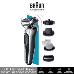 Braun Series 7 71 S4862cs Wet & Dry Electric Shaver for Face Body Hair Men Rechargeable Electric Razor Black