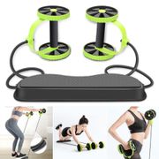 AB Wheels Roller Stretch Elastic Abdominal Resistance Pull Rope Tool AB roller for Abdominal muscle trainer exercise