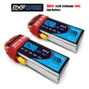 DXF 4S 14.8V 6200mah 100C-200C Lipo Battery 4S  XT60 T Deans XT90 EC5 For FPV Drone Airplane Car Racing Truck Boat RC Parts