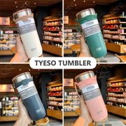 TYESO Tumbler Cup with Straw Coffee Cup 304 Stainless Steel Vacuum Flask Thermos Mug Water Bottle Botol Air 水杯 保温杯 C06