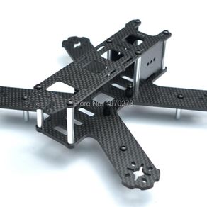 Hskrc twe210 210mm wheelbase 4mm arm 3k carbon fiber sales x type fpv racing frame kit for rc drone