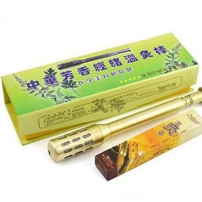 Small pure copper moxibustion stick thin face wrinkle spot to help sleep warm moxibustion rods face eye beauty massager