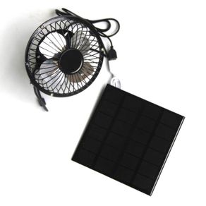 NEW Solar Powered Panel Iron Fan For Home Office Outdoor Traveling Fishing Cooling Ventilation Fan USB