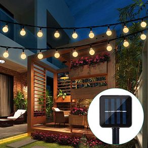 LED Solar String Lights Waterproof Crystal Balls Fairy Lamps Garden Decor