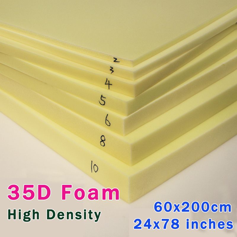 Foam Rubber Slab High Density Foam Upholstery Foam Chair Cushion Furniture  Sofa Sponge Size 60x80/ 150cm X 200cm