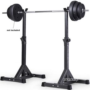High-quality Adjustable Squat Stand Split Barbell Rack Barbell Squat Body Frame Weight Lifting Barbell Rack Fitness Equipments