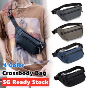 Ready Stock leather waist bag men sling bag men beg pinggang