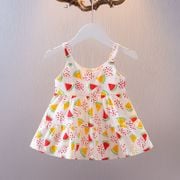 Baby Pure Cotton Dress 2022 Summer Children's Clothing Western Style Skirt 0-1-2 Years Old 3 Girl Princess Trendy