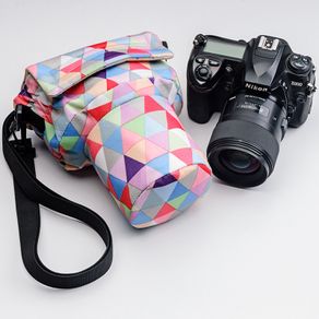 Roadfisher Small Vintage Camera Travel Shoulder Pig Bag Insert Case Pouch Fit Medium Digital DSLR SLR Canon Nikon Pentax Lens