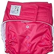 Moo Moo Kow Aplix Cloth Diaper, Candy Pink, One-size