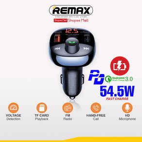 [Remax Energy] RCC331 Lodi Series 54.5W PD+QC All-In-1 Fast Car Charger with FM Radio/Hand-Free Call/Voltage Detection