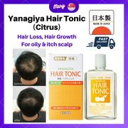 YANAGIYA Citrus | Hair Growth Tonic Scalp Care Hair Treatment Grow Serum Prevent Hair Loss Tonic 240ml