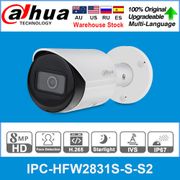 Dahua Original IPC-HFW2831S-S-S2 8MP 4K POE SD Card Slot H.265+ 30M IR IVS  IP67 Starlight Mini Bullet Network IP Camera