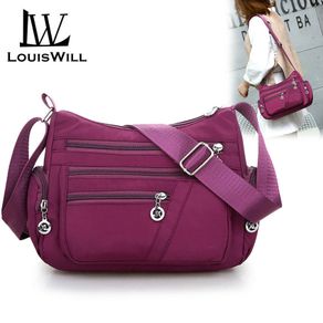 LouisWill Single Shoulder Bag Crossbody Bag PU Work Bag Leisure