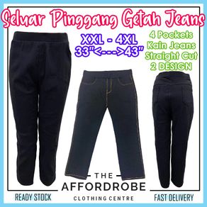 Seluar jeans perempuan plus on sale size