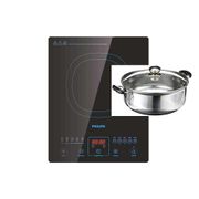 Philips HD4911 Sensor Touch 2100W Induction Cooker (** Free Stainless Steel Pot + Glass Lid)
