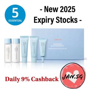 [2025 Expiry] Laneige Water Bank Blue Hyaluronic 5 Step Essential Kit For Normal to Dry Skin - Samples