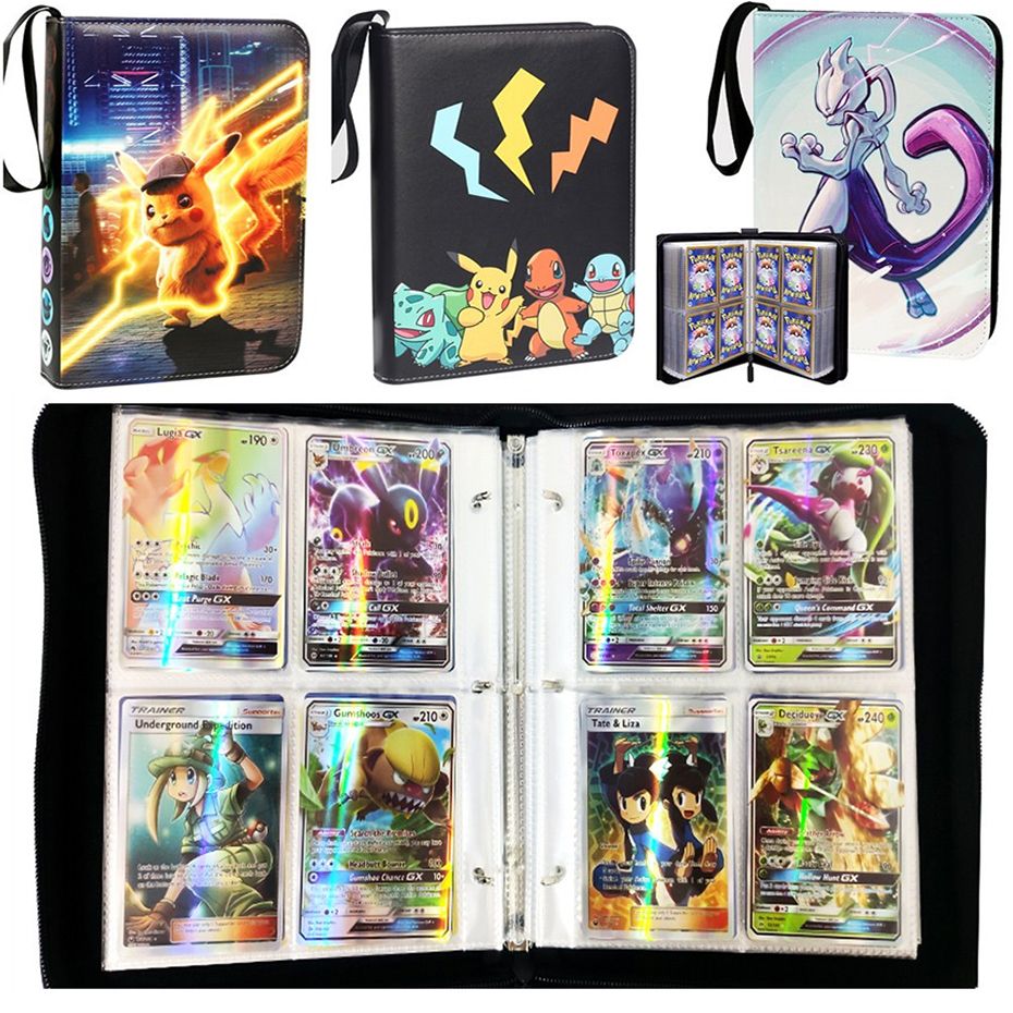 Can Hold 200-400Pcs Cards Holder Album Pokemon Box Gx Francaise