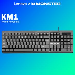 Lenovo × Monster KM1 Keyboard 104 Keys Gaming USB Wired
