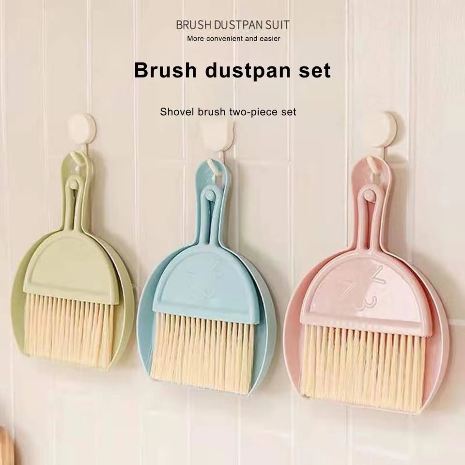 1 Set, Creative Desktop Computer Brush Keyboard Brush Mini Desktop Cleaning  Brush 2pcs/set Dustpan Small Broom Set With Scraper Brush