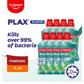 Colgate Plax Freshmint Mouthwash 1L [Case of 8] Value Deal