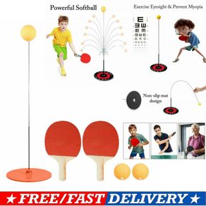 Portable Table Tennis Trainer Soft Shaft Training Machine Elasticity