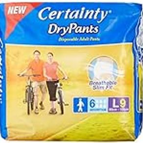 Certainty DryPants, Adult Diaper, L9, L, 9 count