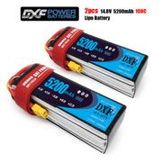 DXF 4S 14.8V 5200mah 100C-200C Lipo Battery 4S  XT60 T Deans XT90 EC5 For FPV Drone Airplane Car Racing Truck Boat RC Parts